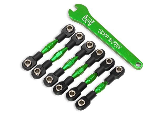 Traxxas Turnbuckles, Aluminum (green-anodized), Camber Links