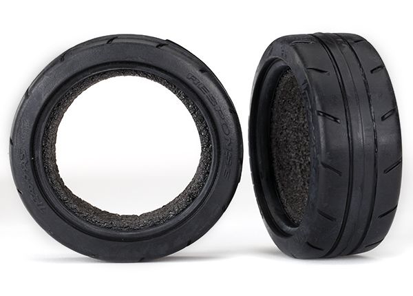 Traxxas Tires, Response 1.9\' Touring (front) (2)/ Foam Inserts