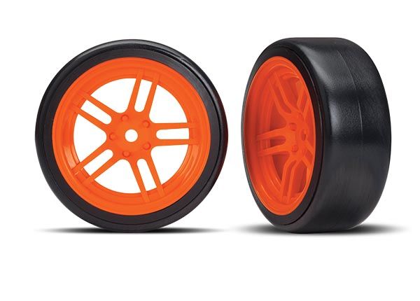 Traxxas (split-spoke orange wheels 1.9) Drift Front