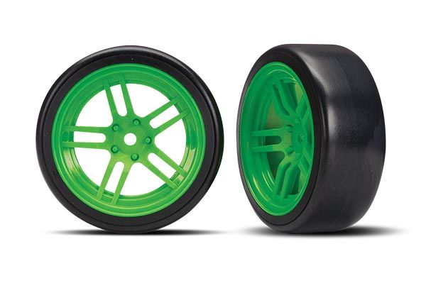 Traxxas (split-spoke green wheels 1.9) Drift Front