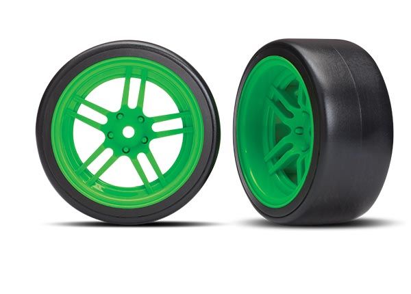 Traxxas (split-spoke green wheels 1.9) Drift Rear