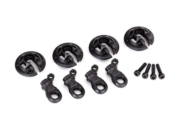 Traxxas Spring Retainers, Lower (captured) (4)/ 2.5x10 CS (4) - Click Image to Close