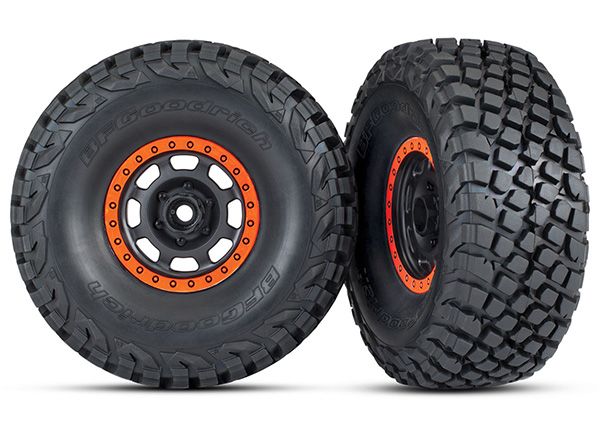 Traxxas Tires and Wheels, Assembled, Glued Desert Racer wheels,