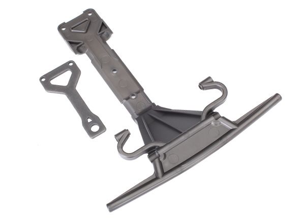 Traxxas Skidplate, Front (plastic)/ Support Plate (steel) - Click Image to Close