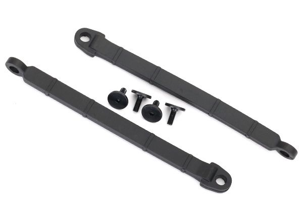 Traxxas Limit Strap, Rear Suspension (2)/ 3x8 Flathead Screw (4) - Click Image to Close