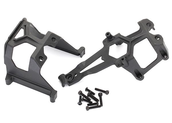 Traxxas Chassis Supports, Front & Rear/ 3x12 BCS (4)/ 3x15 CS - Click Image to Close