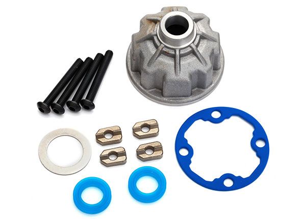 Traxxas Carrier, Differential (aluminum)/ X-Ring Gaskets (2)/ - Click Image to Close