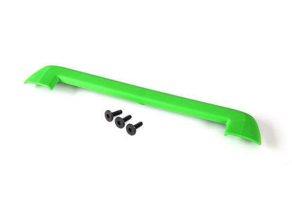 Traxxas Tailgate Protector, Green/ 3x15mm Flat-Head Screw (4) - Click Image to Close