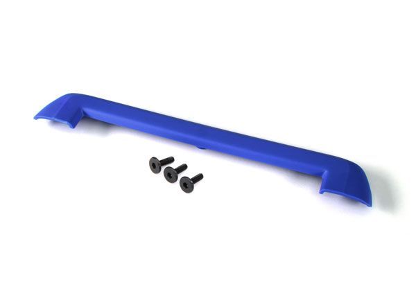 Traxxas Tailgate Protector, Blue/ 3x15mm Flat-Head Screw (4) - Click Image to Close