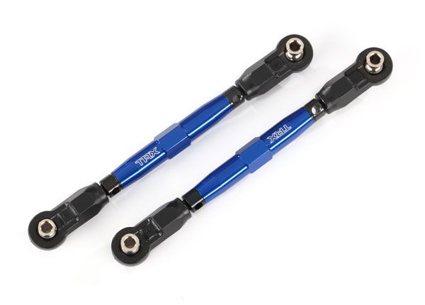 Traxxas Toe Links, Front TUBES blue-anodized, 7075-T6 aluminum