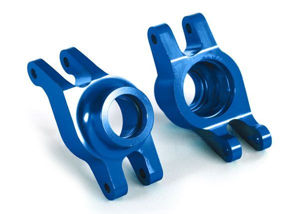 Traxxas Carriers, Stub Axle (blue-anodized 6061-T6 aluminum)