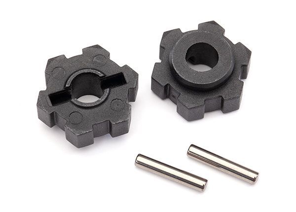 Traxxas Wheel Hubs, Hex (2)/ 2.5x12 Pins (2) - Click Image to Close