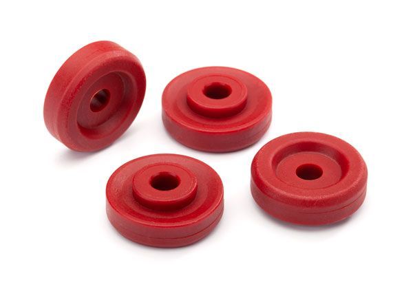 Traxxas Wheel Washers, Red (4)