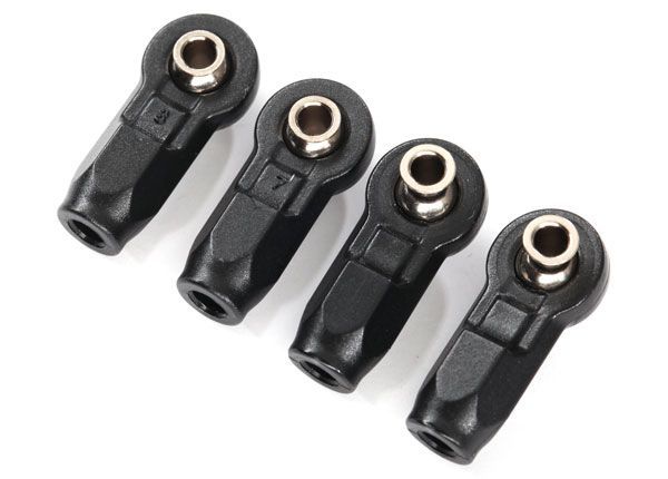 Traxxas Rod Ends (4) (assembled with steel pivot balls) - Click Image to Close