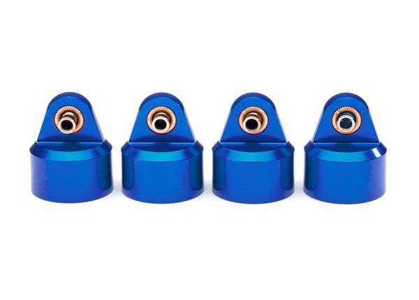 Traxxas Shock Caps, Aluminum (blue-anodized), GT-Maxx Shocks (4)