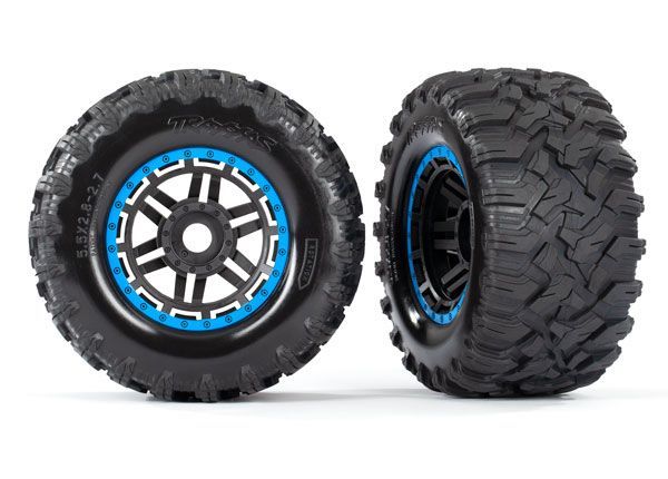 Traxxas Tires & Wheels, Assembled, Glued