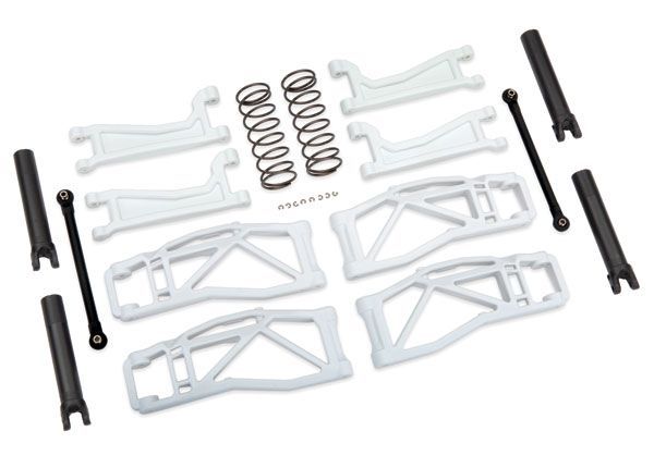 Traxxas Suspension Kit, WideMAXX, White - Click Image to Close