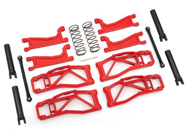 Traxxas Suspension Kit, WideMAXX, Red - Click Image to Close