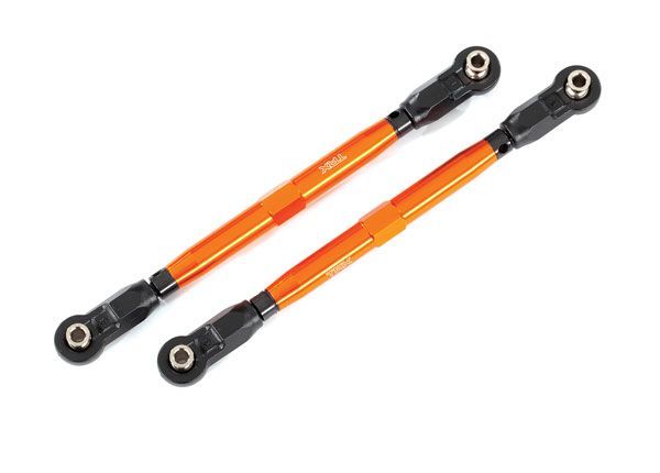 Traxxas Toe Links, Wide Maxx (TUBES, 6061-T6 aluminum (orange)