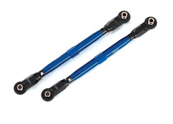 Traxxas Toe Links, Wide Maxx (TUBES, 6061-T6 aluminum (blue)