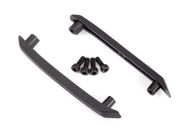 Traxxas Skid Plate, Roof (body) (black) (left & right)/ 3x8mm CS