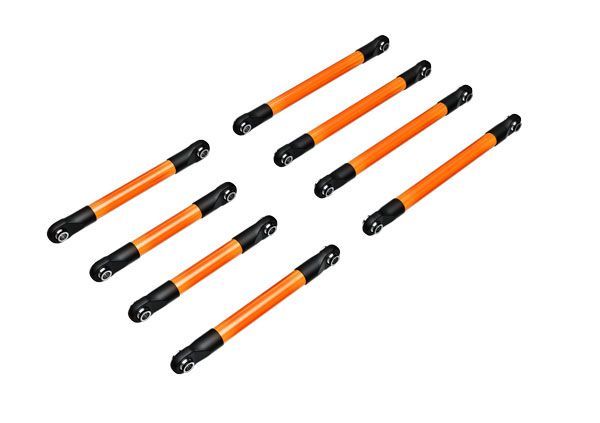 Traxxas Suspension Link Set, 6061-T6 Aluminum (Orange-Anodized)