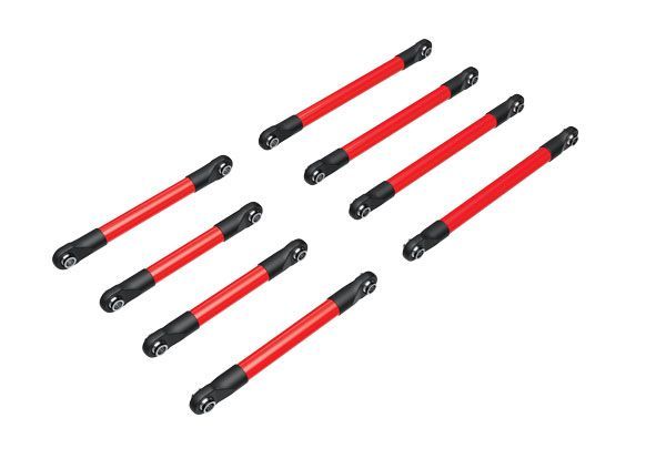 Traxxas Suspension Link Set, 6061-T6 Aluminum (Red-Anodized)