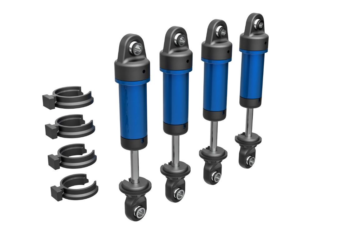 Traxxas Shocks, GTM, 6061-T6 Aluminum (Blue-Anodized)