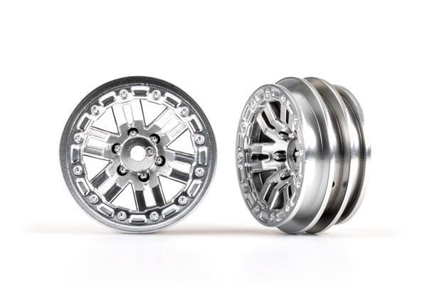 Traxxas Wheels, 1.0\"\" (Satin Chrome) (2)