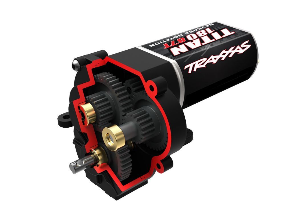 Traxxas Transmission, Complete (High Range (Trail) Gearing) - Click Image to Close