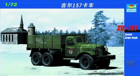 Trumpeter 1/72 Scale Camion-Zil-157 Soviet Army Truck Model Kit - Click Image to Close