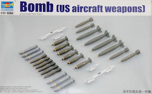 Trumpeter 1/32 Scale Bomb (US Aircraft Weapons) Model Kit