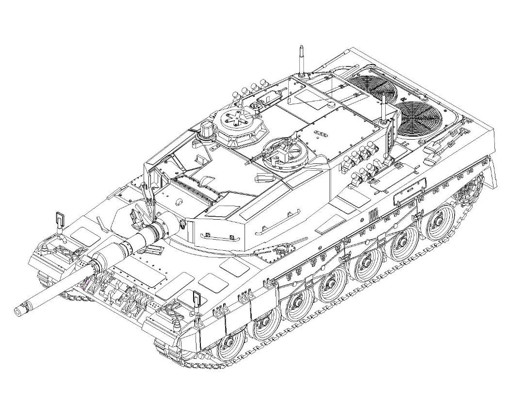 Trumpeter 1/72 Scale German Leopard 2A4 MBT Model Kit