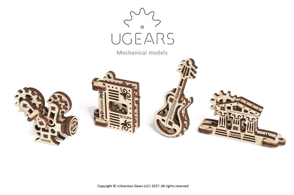 UGears U-Fidget Creation (4 models) - 8 pieces (Easy)