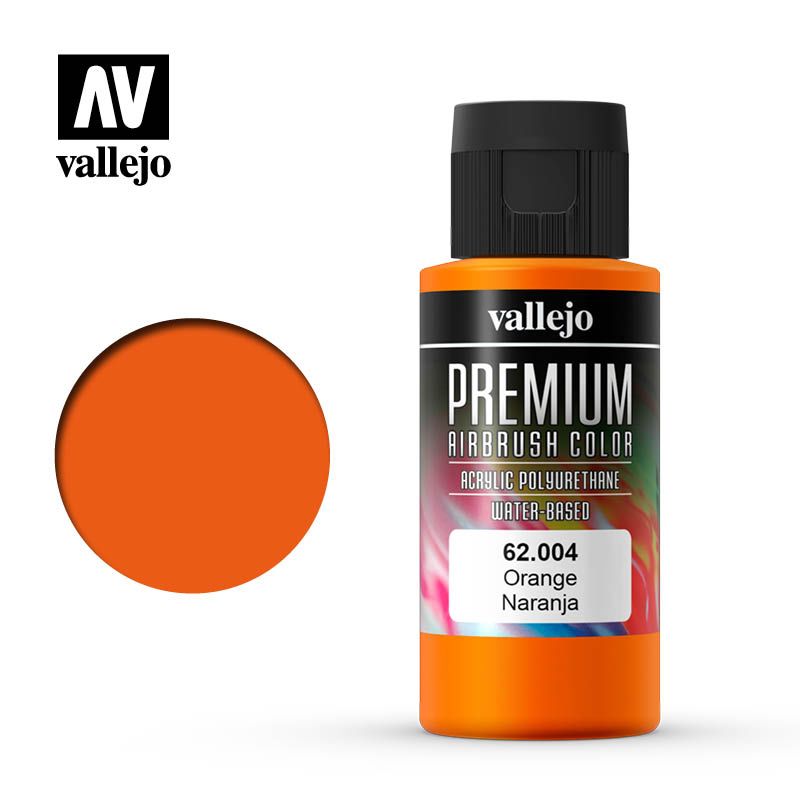 Vallejo Premium Airbrush Colour - Orange - 60ml