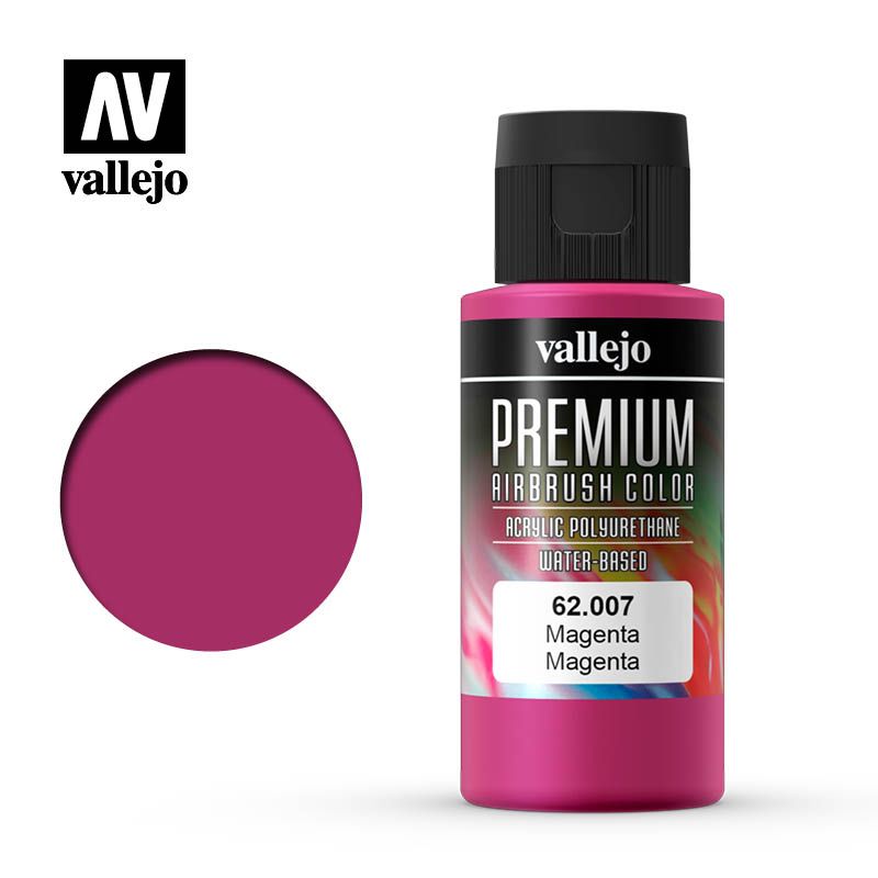 Vallejo Premium Airbrush Colour - Magenta - 60ml