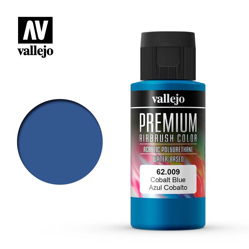 Vallejo Premium Airbrush Colour - Cobalt Blue - 60ml