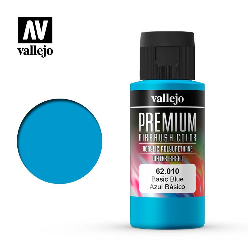 Vallejo Premium Airbrush Colour - Basic Blue - 60ml - Click Image to Close