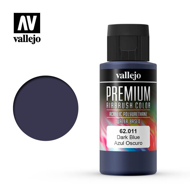 Vallejo Premium Airbrush Colour - Dark Blue - 60ml - Click Image to Close