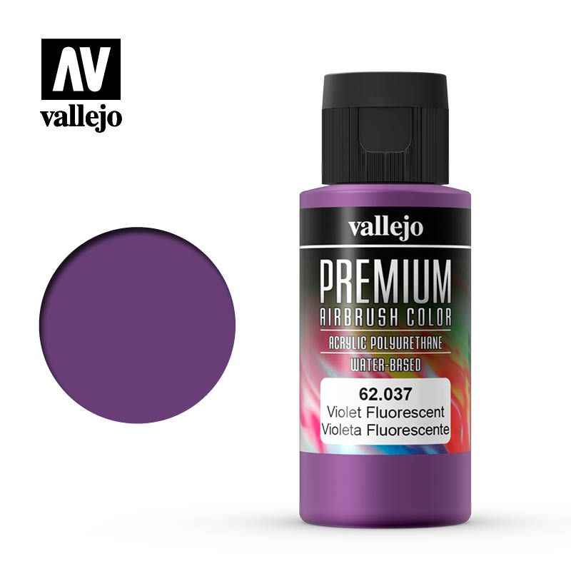 Vallejo Premium Airbrush Colour - Violet Fluorescent - 60ml