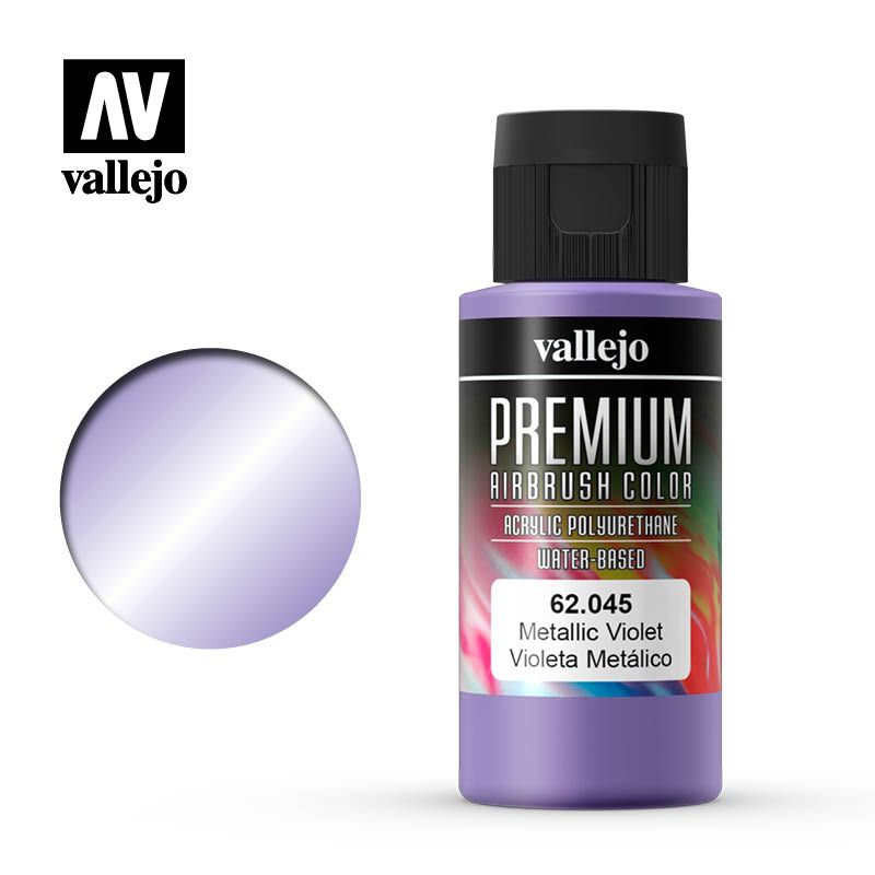 Vallejo Premium Airbrush Colour - Metallic Violet - 60ml - Click Image to Close