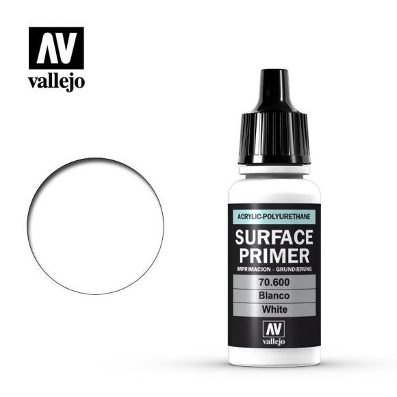 Vallejo Surface Primer - White - 17ml