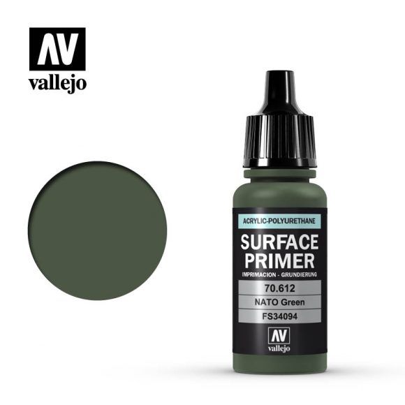 Vallejo Surface Primer - NATO Green - 17ml - Click Image to Close