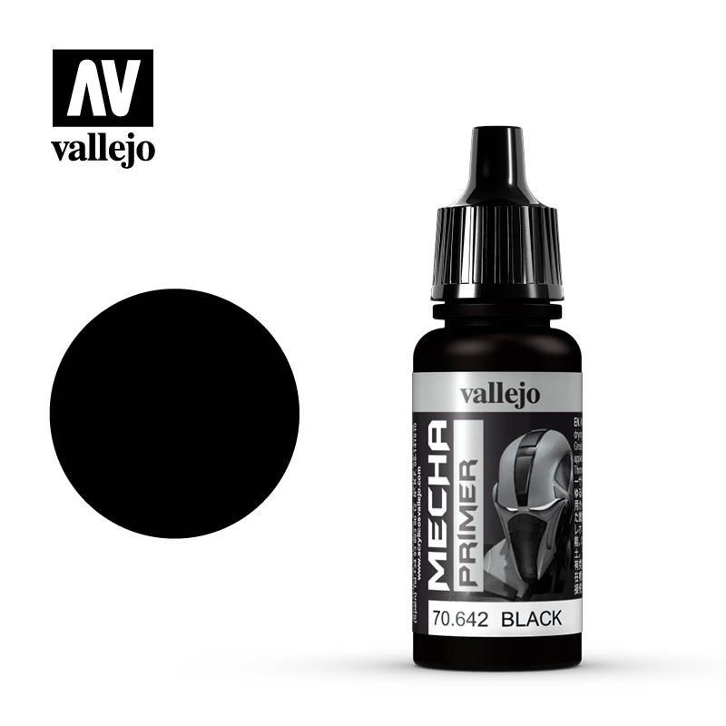 Vallejo Mecha Black Primer - 17ml - Click Image to Close