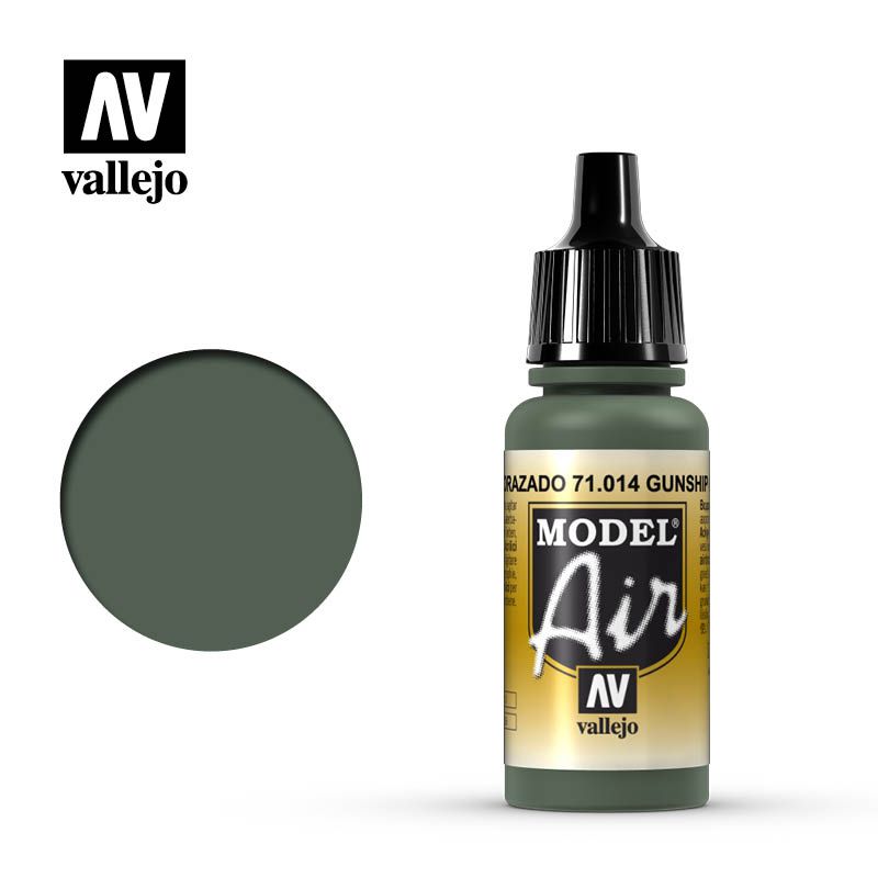 Vallejo Model Air - Gunship Green - 17ml - Click Image to Close