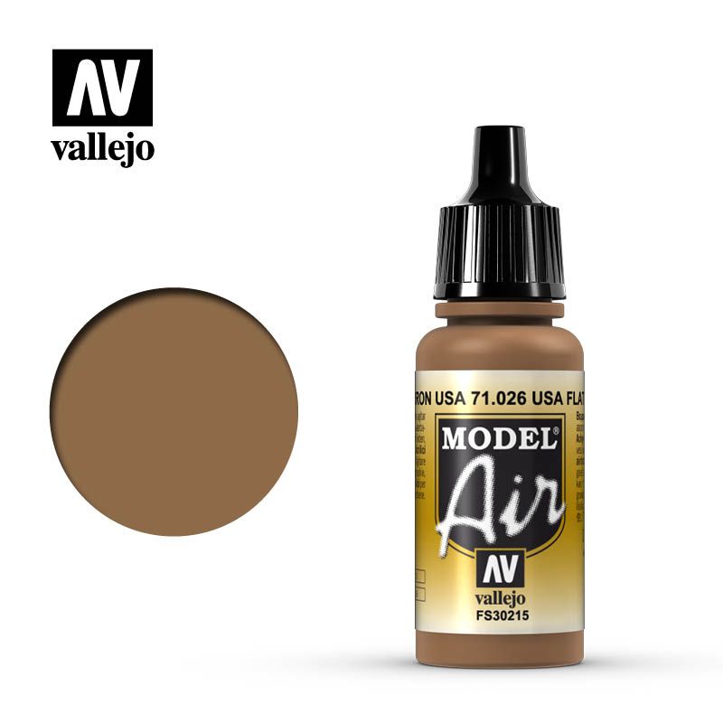 Vallejo Model Air - USA Flat Brown - 17ml