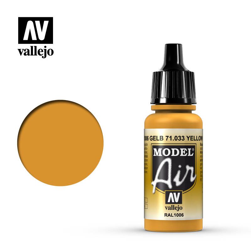 Vallejo Model Air - Yellow Ochre - 17ml - Click Image to Close