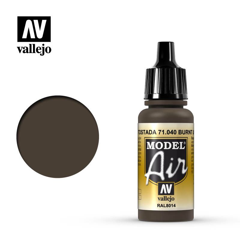 Vallejo Model Air - Burnt Umber - 17ml