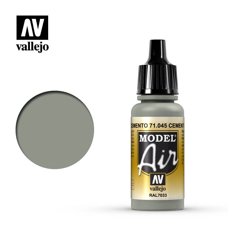 Vallejo Model Air - Cement Grey - 17ml - Click Image to Close