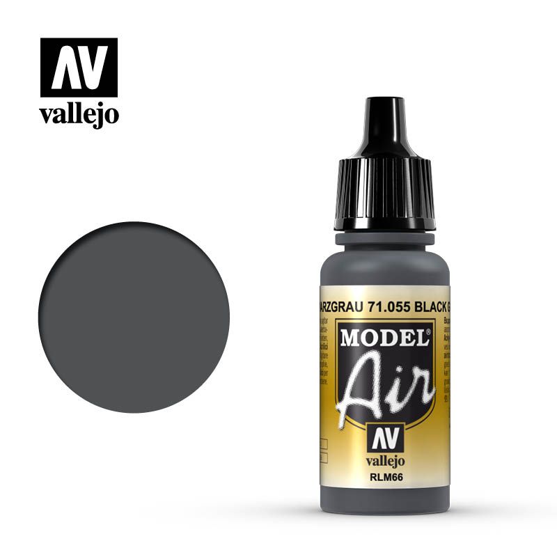 Vallejo Model Air - Black Grey RLM66 - 17ml - Click Image to Close